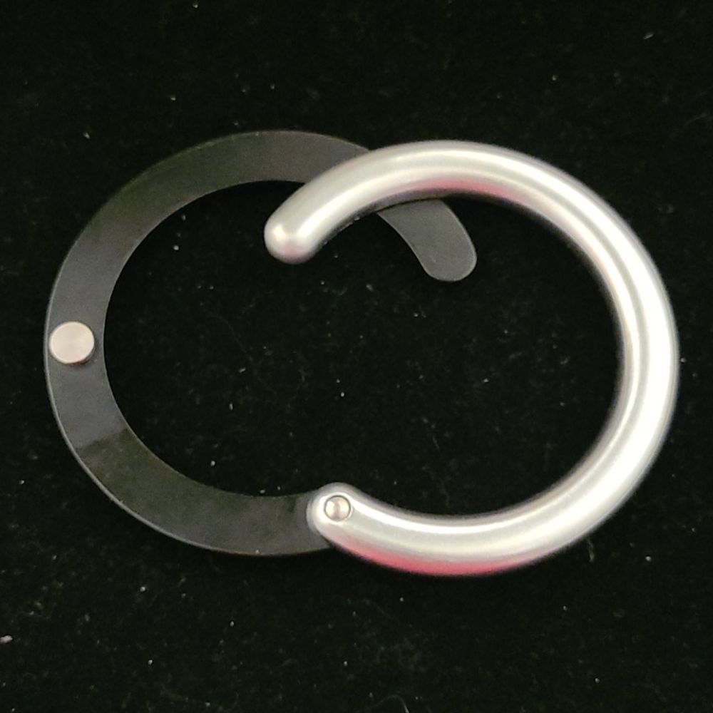 Lacoste Silver and Gunmetal Bangle - Picture 5 of 9